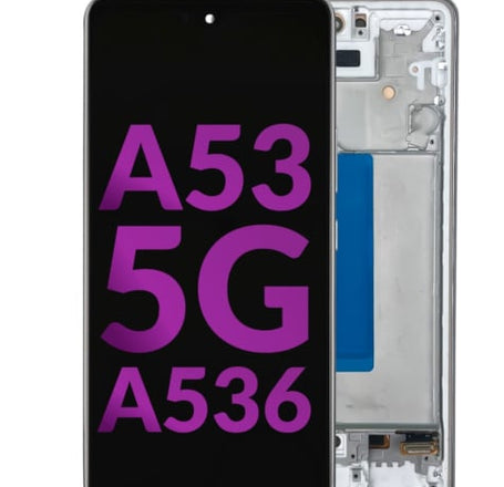 LCD Assembly (AWESOME WHITE) (Aftermarket Incell) with Frame for Galaxy A53 5G (A536 / 2022) (6.46