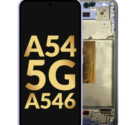 OLED Assembly with Frame for Galaxy A54 5G (A546 / 2023) (AWESOME VIOLET) (Service Pack)