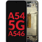 OLED Assembly with Frame for Galaxy A54 5G (A546 / 2023) (AWESOME GRAPHITE) (Aftermarket OLED)