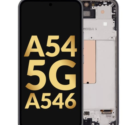 OLED Assembly with Frame for Galaxy A54 5G (A546 / 2023) (AWESOME GRAPHITE) (Premium)