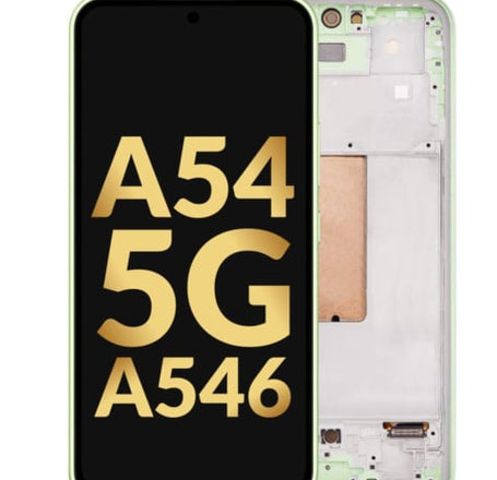 OLED Assembly with Frame for Galaxy A54 5G (A546 / 2023) (AWESOME LIME) (Premium)