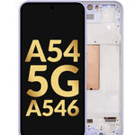 OLED Assembly with Frame for Galaxy A54 5G (A546 / 2023) (AWESOME VIOLET) (Premium)