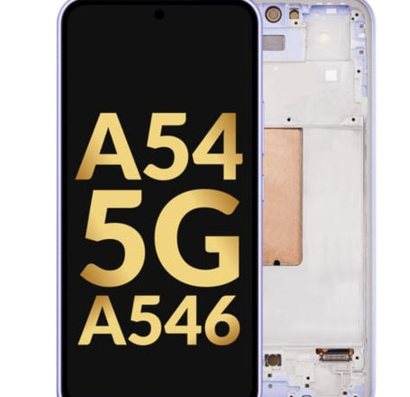 OLED Assembly with Frame for Galaxy A54 5G (A546 / 2023) (AWESOME VIOLET) (Premium)