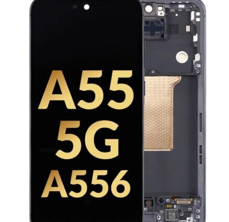 OLED Assembly with Frame for Galaxy A55 5G (A556 / 2024) (AWESOME NAVY) (Service Pack)