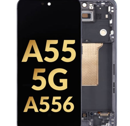 OLED Assembly with Frame for Galaxy A55 5G (A556 / 2024) (AWESOME NAVY) (Premium)