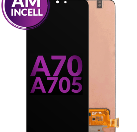 LCD Assembly without Frame for Galaxy A70 (A705 / 2019) (Without Fingerprint Scanner) (Aftermarket Incell)