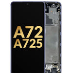 OLED Assembly with Frame for Galaxy A72 (A725 / 2021) (AWESOME VIOLET) (Service Pack)