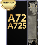 OLED Assembly with Frame for Galaxy A72 (A725 / 2021) (AWESOME VIOLET) (Premium)