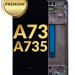 OLED Assembly with Frame for Galaxy A73 (A735 / 2022) (MINT) (Premium)