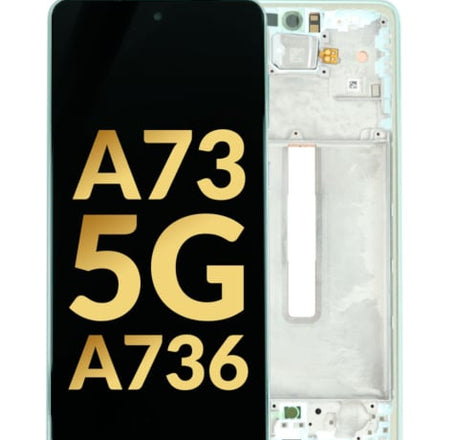 OLED Assembly with Frame for Galaxy A73 5G (A736 / 2022) (MINT) (Service Pack)