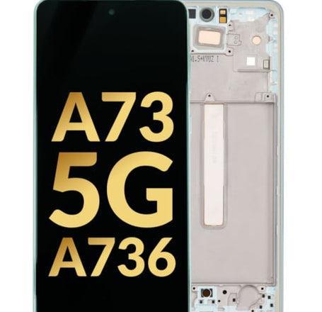 OLED Assembly with Frame for Galaxy A73 5G (A736 / 2022) (MINT) (Premium)