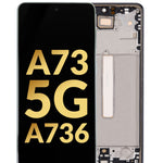 OLED Assembly with Frame for Galaxy A73 5G (A736 / 2022) (GRAY) (Premium)