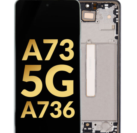 OLED Assembly with Frame for Galaxy A73 5G (A736 / 2022) (GRAY) (Premium)