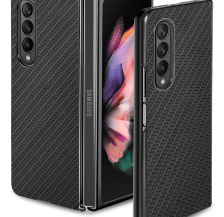 Galaxy Z Fold 3 Carbon Case - BLACK (Only Ground Shipping)