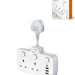 LDNIO SC2413 Universal Power Extension w/ 3x USB A+C Outlet