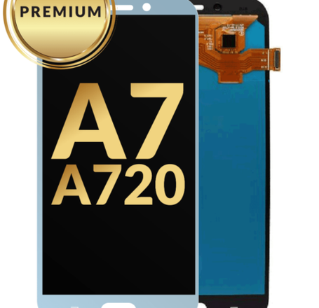 OLED Assembly without Frame for Galaxy A7 (A720 / 2017) (LIGHT BLUE) (Premium)