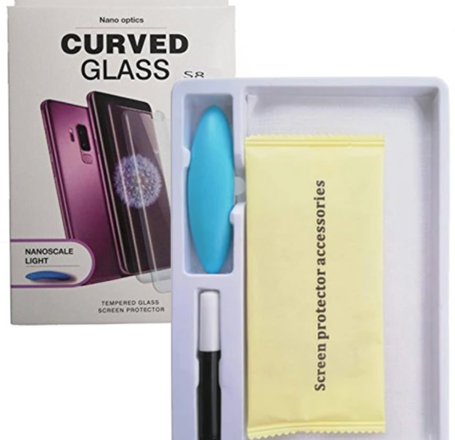 Full Glue Tempered Glass with Nano Liquid & Install Kit & UV Light for Galaxy Note 10 Plus (Case Friendly / 2.5D Curved / 1 Piece)