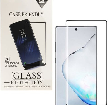 Clear Tempered Glass for Galaxy Note 10 (Case Friendly / 3D Curved / 1 Piece)