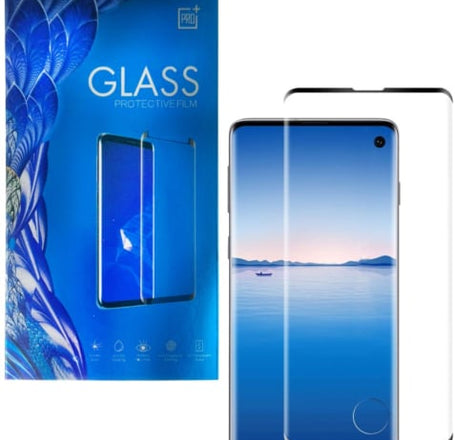 Tempered Glass Support Fingerprint Sensor for Galaxy S10 (Case Friendly / 3D Curve / 1 Piece)