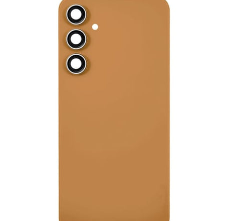 Back Glass with Camera Lens and Adhesive for Galaxy S23 FE (NO LOGO)  (TANGERINE)