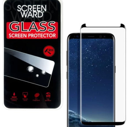 Clear Tempered Glass for Galaxy S8 (Case Friendly / 3D Curved / 1 Piece)