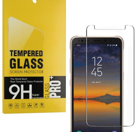 Clear Tempered Glass for Galaxy S8 Active (Case Friendly / 3D Curved / 1 Piece)