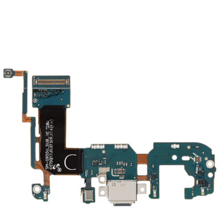 Galaxy S8+ (G955) Charging Port Board w/ Flex Cable (Dual Sim Version)