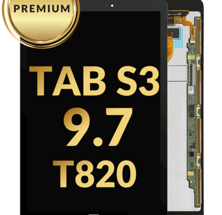 LCD Assembly without Frame for Galaxy Tab S3 9.7 (T820 / 2018) (BLACK) (Premium)