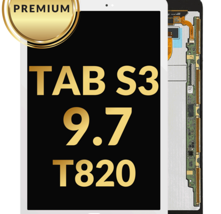 LCD Assembly without Frame for Galaxy Tab S3 9.7 (T820 / 2018) (WHITE) (Premium)