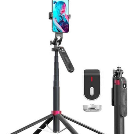 Retractable Tripod w/ Remote Control &Light (Only Ground Shipping)