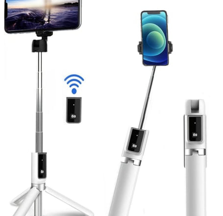 P40 Selfie Stick Tripod - WHITE (Only Ground Shipping)