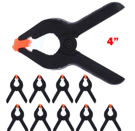 Plastic Spring Clamps 4 inch (10 Pcs)