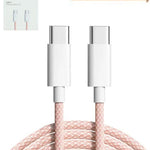 iPhone 15 Series USB C-C Charging Cable (3ft) - PINK