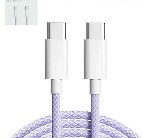 iPhone 15 Series USB C-C Charging Cable (3ft) - PURPLE