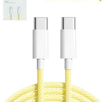 iPhone 15 Series USB C-C Charging Cable (3ft) - YELLOW