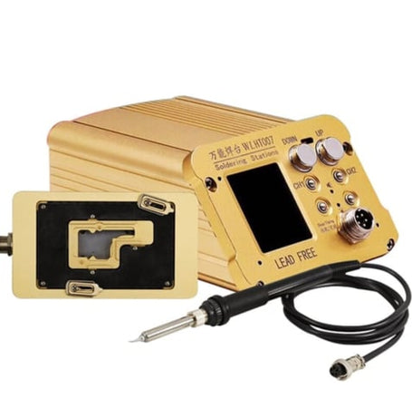 Wylie HT007 Soldering Station with PCB Pre-Heating Groove Mainboard Layered Desoldering Rework Station for iPhone X to 15 Pro Max