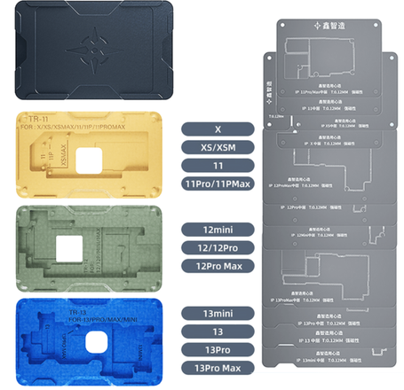 XinZhiZao TR14 14IN1 Middle Layer Tin Planting Platform BGA Repair for iPhone X to 13