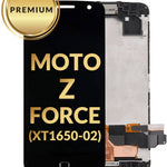 LCD Assembly with Frame for Motorola Moto Z Force (XT1650-02) (BLACK) (Premium)