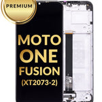 LCD Assembly with Frame for Motorola Moto One Fusion (XT2073-2) (BLACK) (Premium)