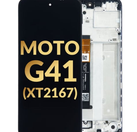 OLED Assembly with Frame for Moto G41 (XT2167) (Premium)