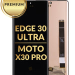 OLED Assembly without Frame for Motorola Edge 30 Ultra (XT2201-1 / 2022) Moto X30 Pro 2022 (BLACK) (Premium/Refurbished)