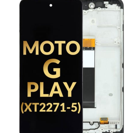 LCD Assembly with Frame for Motorola Moto G Play (XT2271-5 / 2023) (Premium /Assembled)