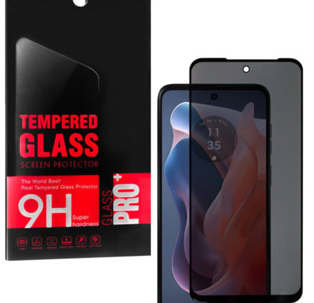 Privacy Tempered Glass for Moto G Play (XT2413-2 / 2024) (2.5D / 1 Piece)