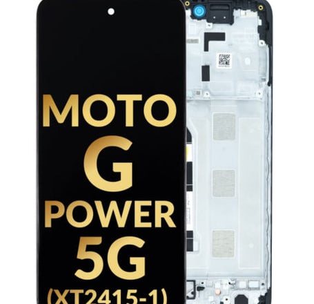 LCD Assembly with Frame for Motorola Moto G Power 5G (XT2415-1 / 2024) (Premium /Assembled)