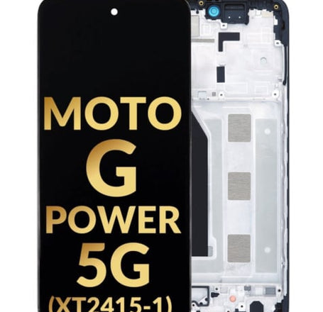 LCD Assembly with Frame for Motorola Moto G Power 5G (XT2415-1 / 2024) (Premium)