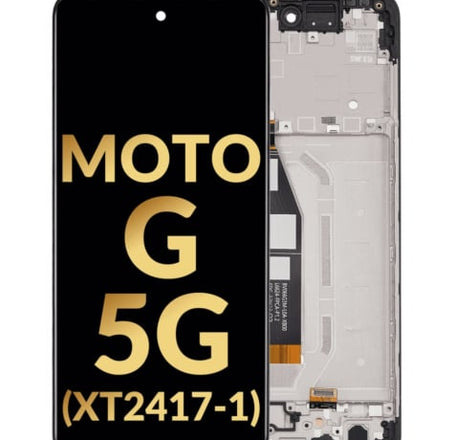 LCD Assembly with Frame for Motorola Moto G 5G (XT2417-1 / 2024) (Premium)