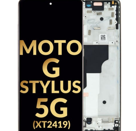 Motorola Moto G Stylus 5G (XT2419 / 2024) OLED Assembly w/ Frame (CARAMEL LATTE) (Premium)