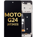 LCD Assembly with Frame for Motorola Moto G24 (XT2423 / 2024) (Premium)