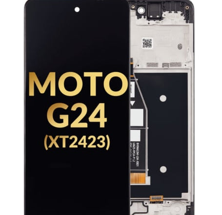 LCD Assembly with Frame for Motorola Moto G24 (XT2423 / 2024) (Premium)