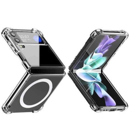 Galaxy Z Flip 4 Wireless Charging Clear Case (Full Bottom Close) (Only Ground Shipping)